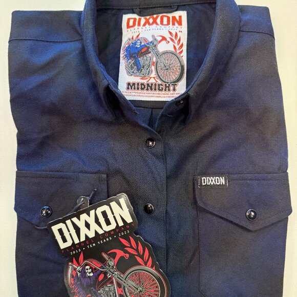 Dixxon Flannel Company: Midnight 10Yr Flannel Shirt, Women's MEDIUM, Inc Tag - Picture 8 of 10